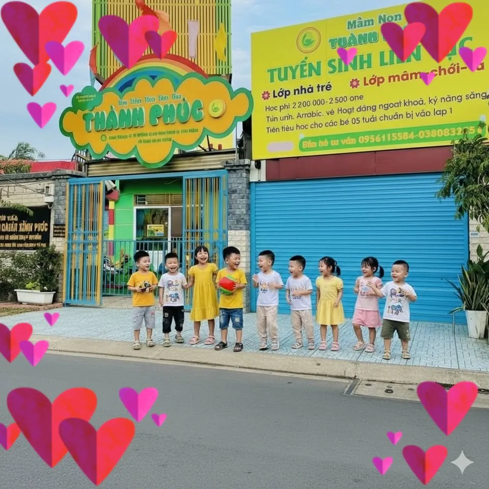 Mặt tiền cơ sở 4 trường mầm non Sao Sáng Hóc Môn Nguyễn Thị Ai