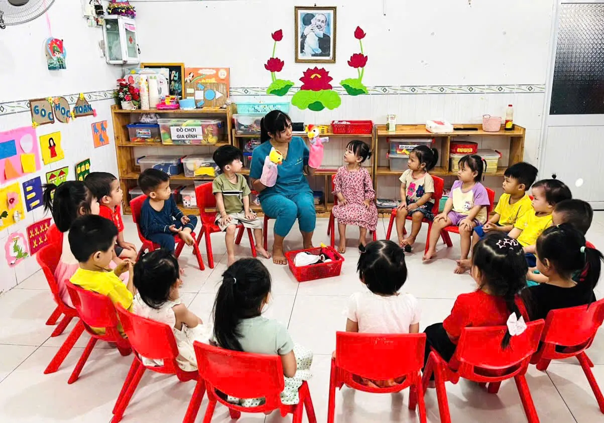 Giờ học trải nghiệm tại Sao Sáng